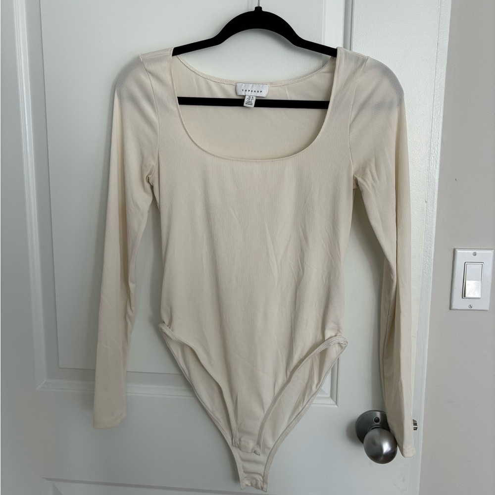 Topshop Ribbed Bodysuit Size 8